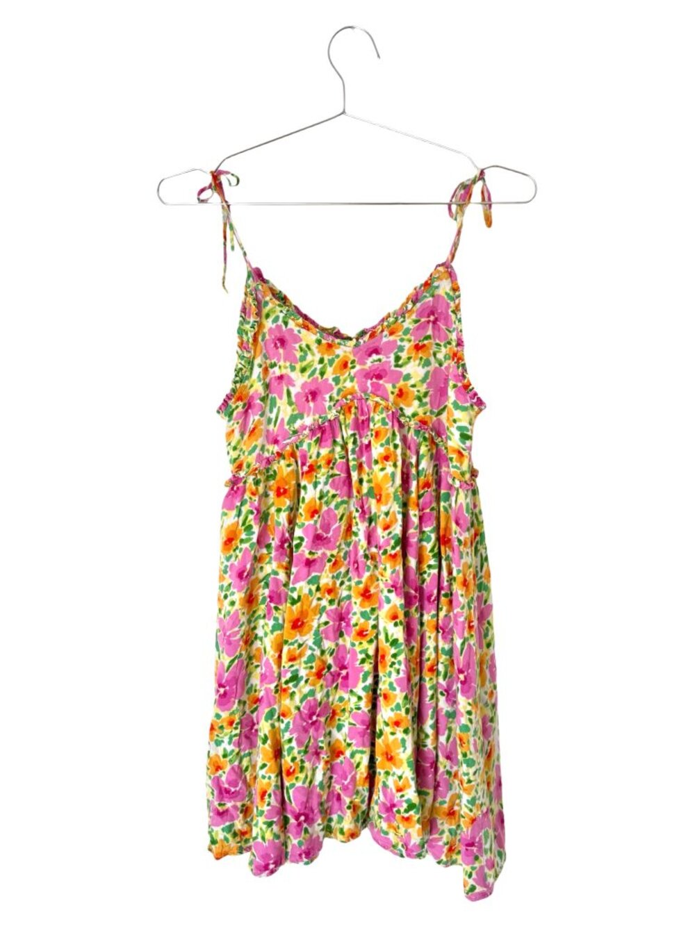 Patrons of Peace Floral Malibu Babydoll Mini Dress • Size XS - Picture 3 of 5